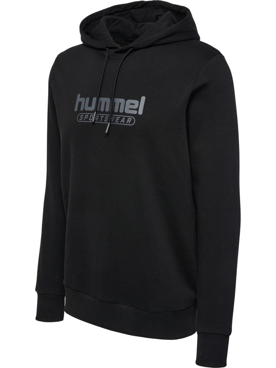 hmlBOOSTER HOODIE, BLACK, packshot