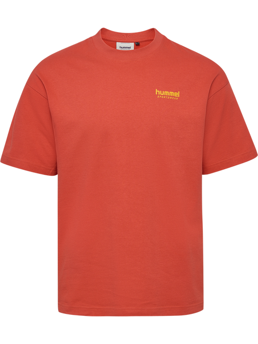 hmlLOOSE T-SHIRT S/S BEES STADIUM, PAPRIKA hmlLOOSE T-SHIRT S/S BEES STADIUM, PAPRIKA, packshot