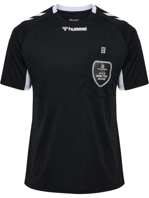 FFHB REFEREE YOUTH JERSEY S/S, BLACK WO SPONSOR FFHB REFEREE YOUTH JERSEY S/S, BLACK WO SPONSOR, packshot