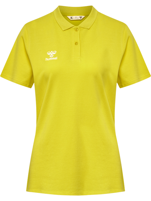 hmlGO 2.0 POLO WOMAN, BLAZING YELLOW, packshot