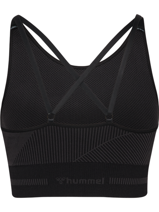 hmlUNITY SEAMLESS BRA, BLACKENED PEARL, packshot