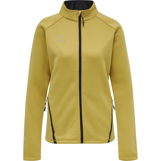 hmlCIMA XK ZIP JACKET WOMAN, ANTIQUE GOLD, packshot