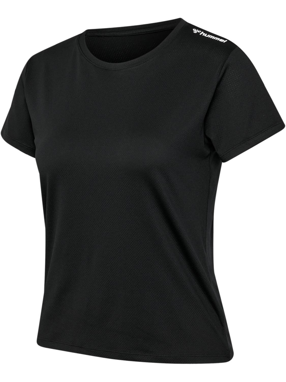 hmlMT AURA MESH T-SHIRT, BLACK, packshot