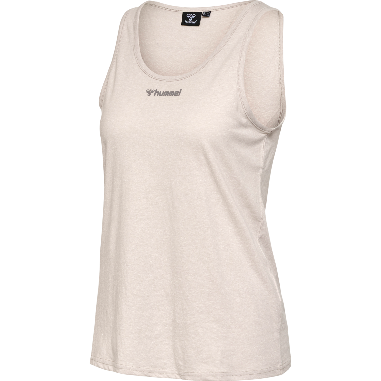 hmlZANDRA TOP, PUMICE STONE MELANGE, packshot