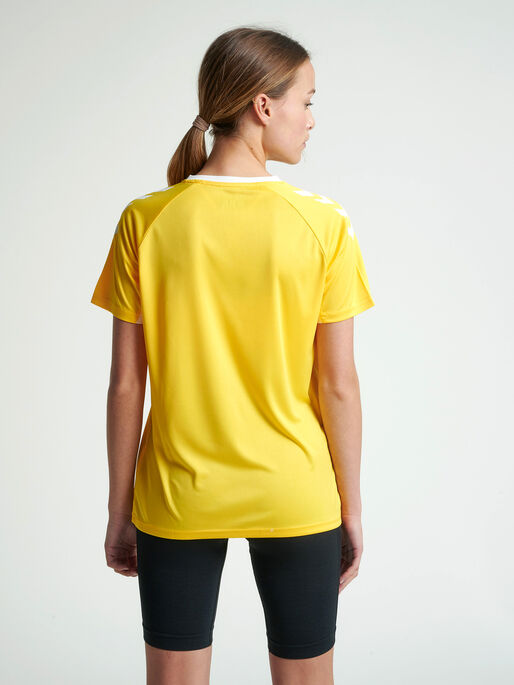 CORE TEAM JERSEY WOMAN S/S, SPORTS YELLOW, model