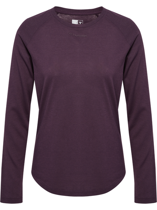 hmlMT VANJA T-SHIRT L/S, PLUM PERFECT hmlMT VANJA T-SHIRT L/S, PLUM PERFECT, packshot