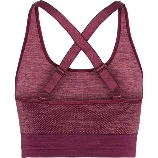 hmlCLEA SEAMLESS  SPORTS TOP, GRAPE WINE/CRUSHED BERRY MEL, packshot