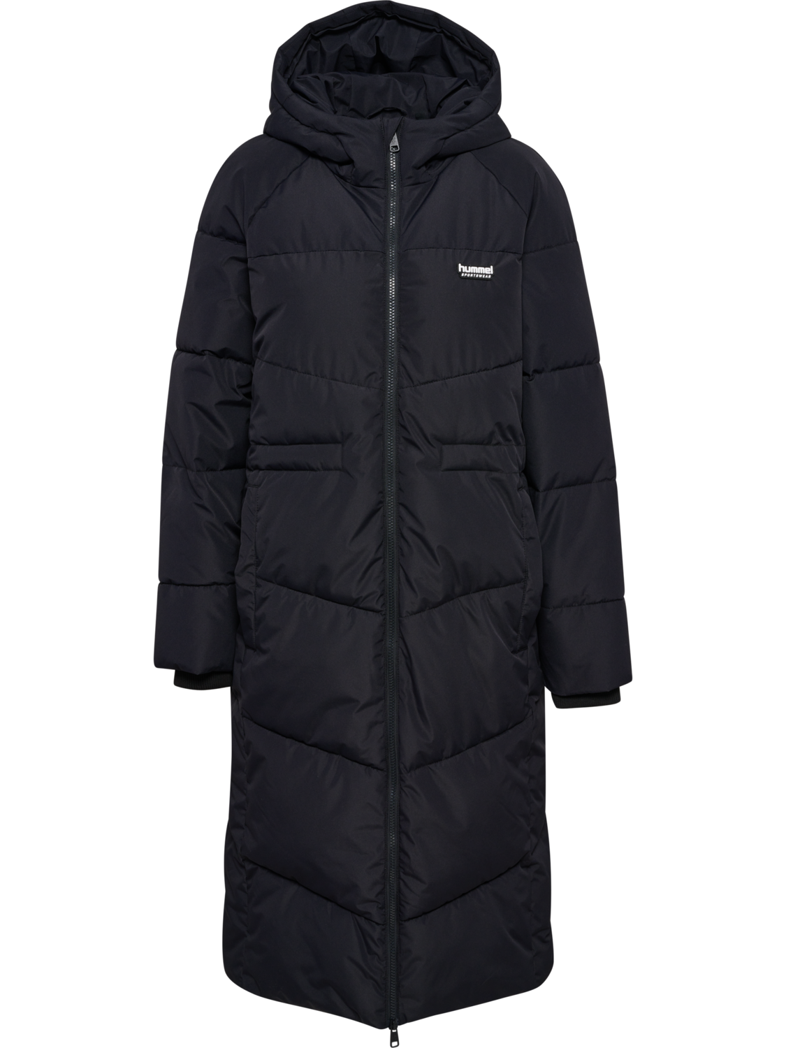 hmlPUFF JACKET LONG SPORTSWEAR, BLACK, packshot