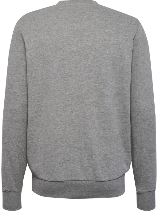hmlPULSE SWEAT CREWNECK, GREY MELANGE, packshot