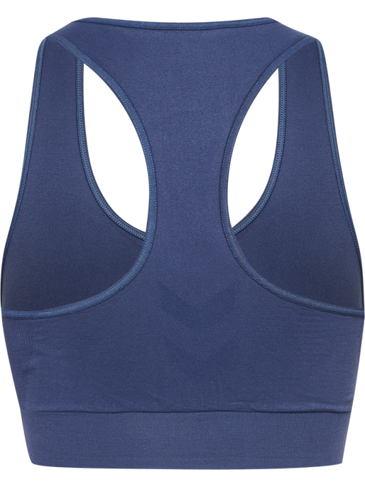 hmlTIF SEAMLESS SPORTS TOP, BLUE INDIGO hmlTIF SEAMLESS SPORTS TOP, BLUE INDIGO, packshot