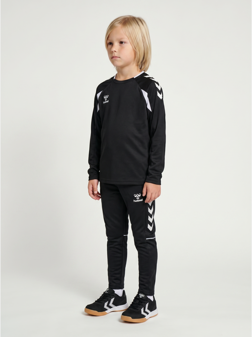 hmlCORE 2.0 CREW NECK KIDS, BLACK/WHITE, model