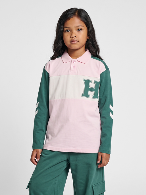 hmlROBIN JERSEY POLO L/S, BALLERINA, model