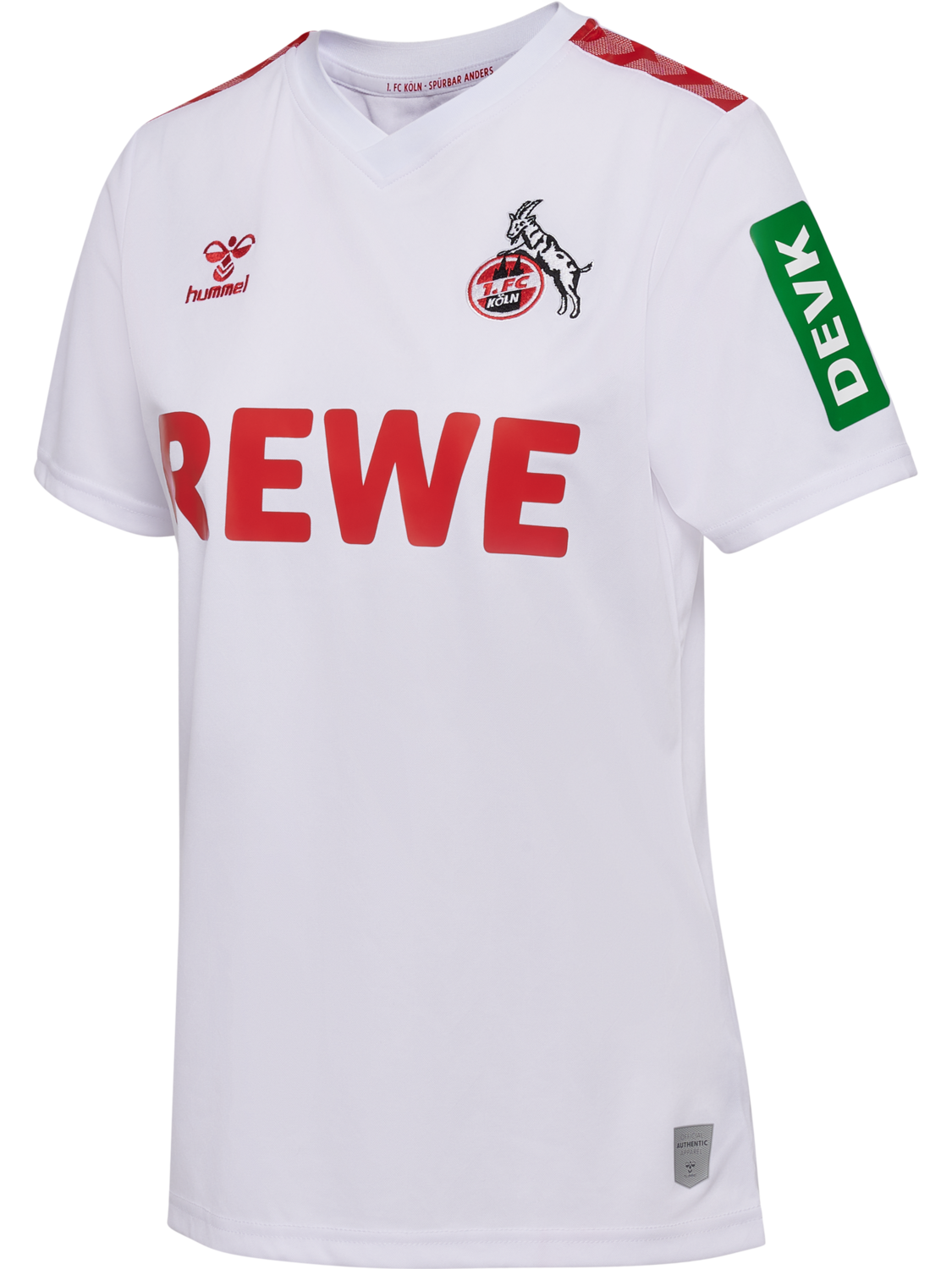 1FCK 23/24 HOME JERSEY S/S WOMAN, WHITE/TRUE RED, packshot