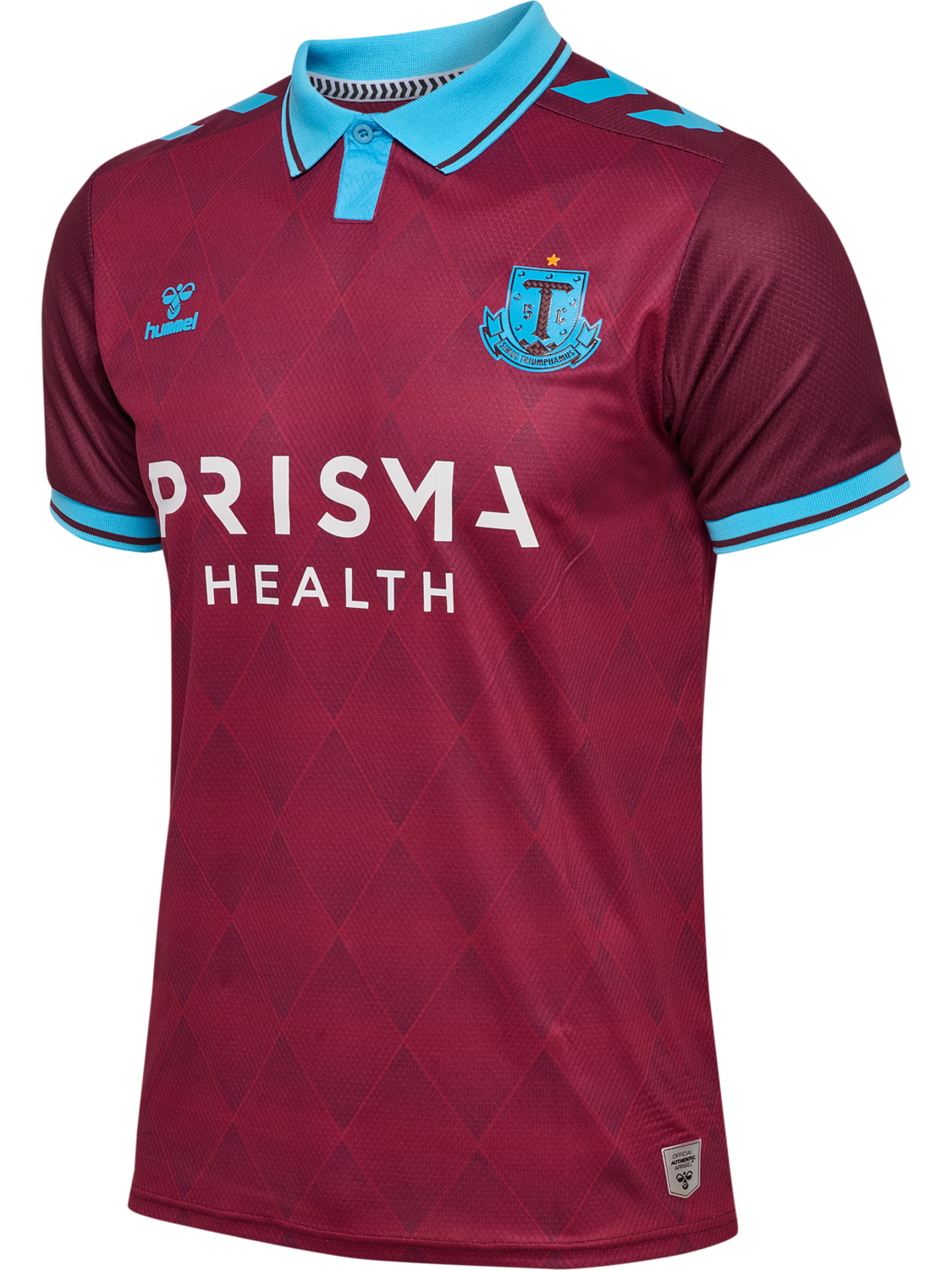 GREENVILLE 25 3RD JERSEY S/S, MAROON/ARGENTINA BLUE, packshot