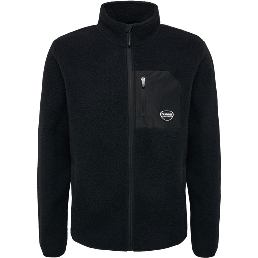 hmlLGC OLIVER FLEECE JACKET, BLACK, packshot