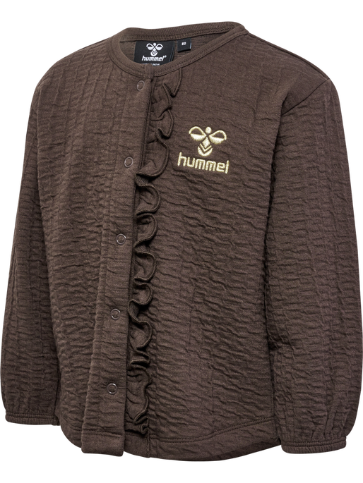 hmlISSA SWEAT JACKET, CHOCOLATE BROWN hmlISSA SWEAT JACKET, CHOCOLATE BROWN, packshot