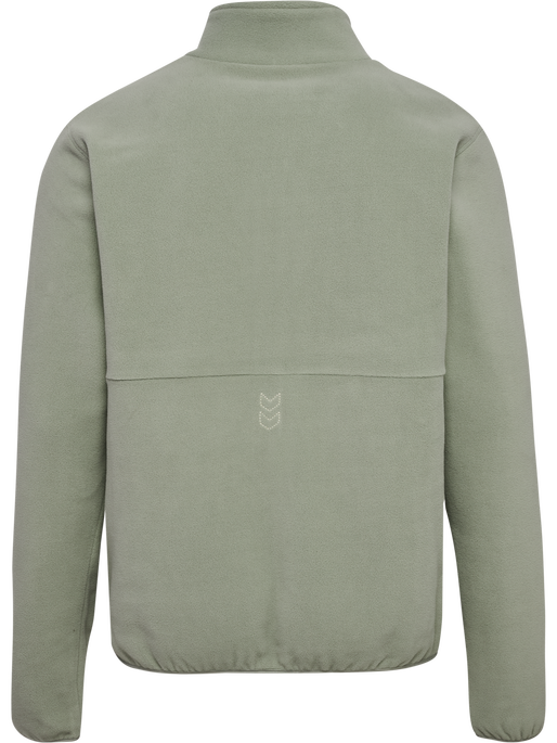 hmlPULSE FLEECE JACKET, SEAGRASS, packshot