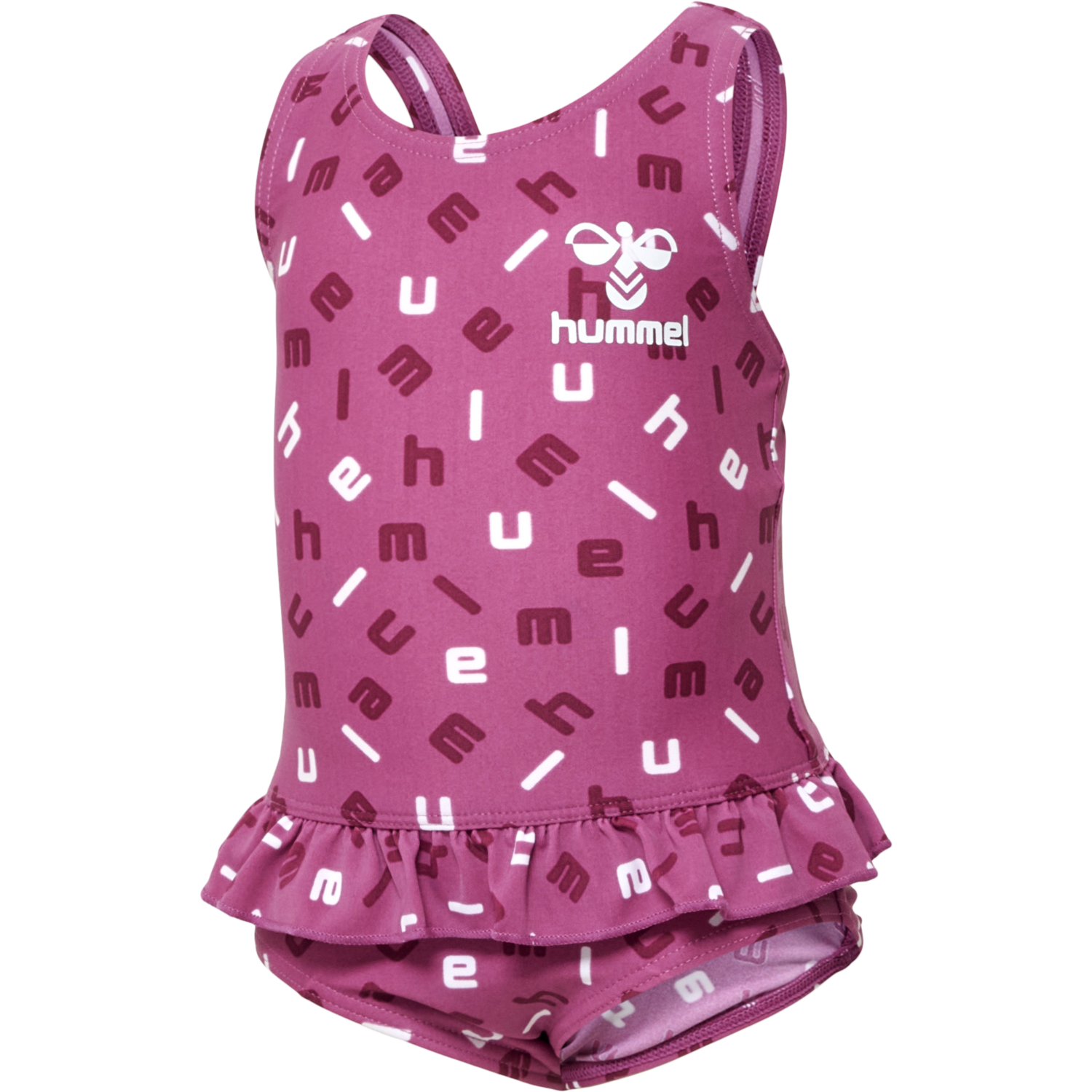 hmlFILIPPA SWIMSUIT, RED VIOLET/BRIGHT WHITE, packshot