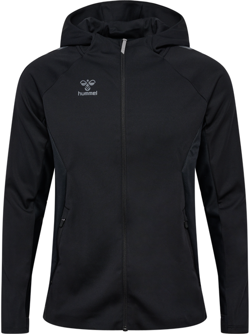 hmlCIMA 2.0 ZIP HOODIE, BLACK hmlCIMA 2.0 ZIP HOODIE, BLACK, packshot