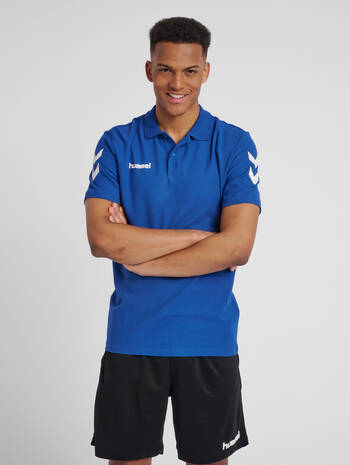 HUMMEL GO COTTON POLO, TRUE BLUE, model