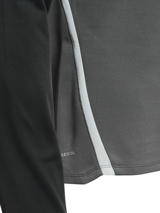hmlLEAD 2.0 HALF ZIP, STEEL GRAY/ASPHALT, packshot