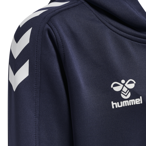 hmlCORE XK POLY ZIP HOOD SWEAT KIDS, MARINE hmlCORE XK POLY ZIP HOOD SWEAT KIDS, MARINE, packshot