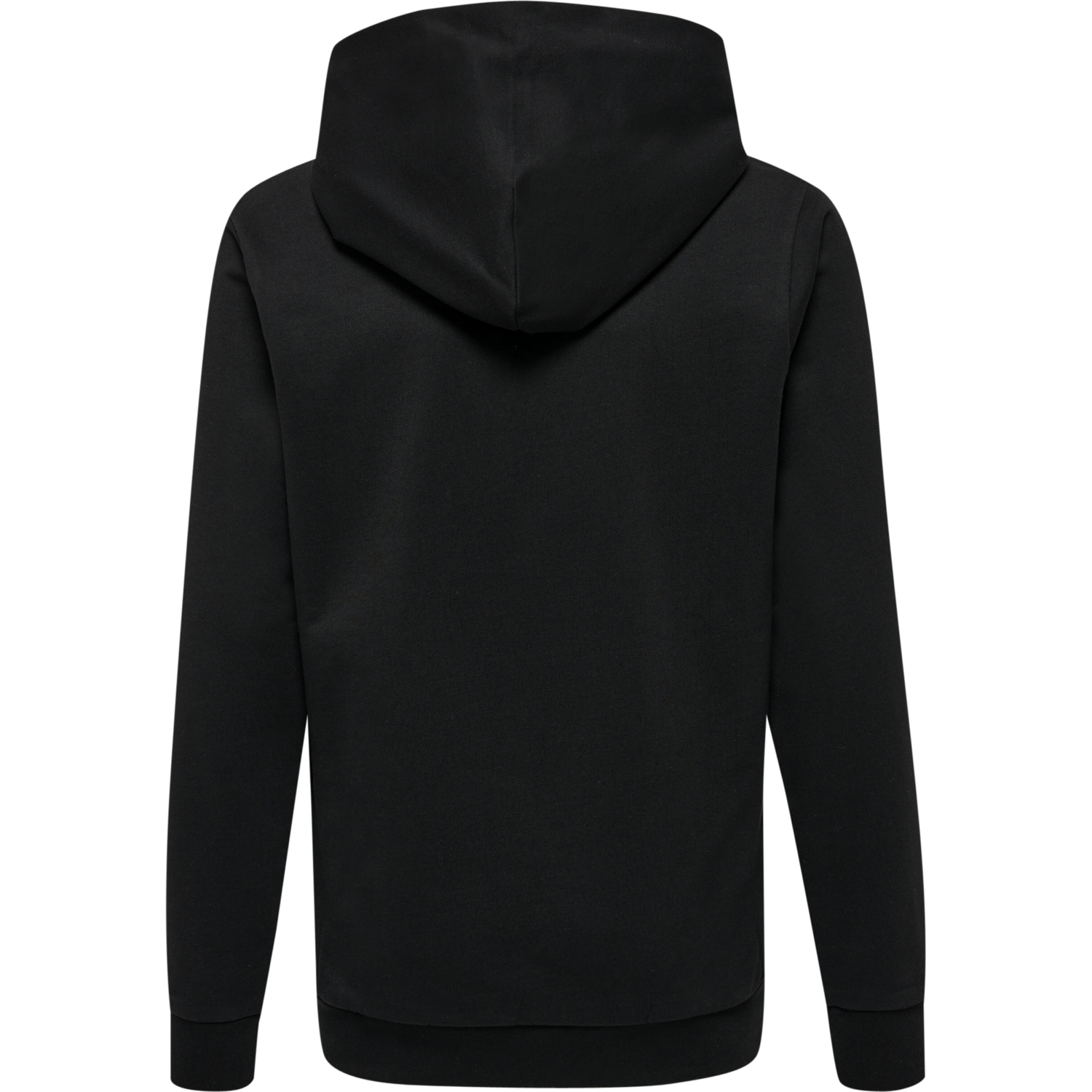 hmlOFFGRID COTTON HOODIE KIDS, JET BLACK/FORGED IRON, packshot