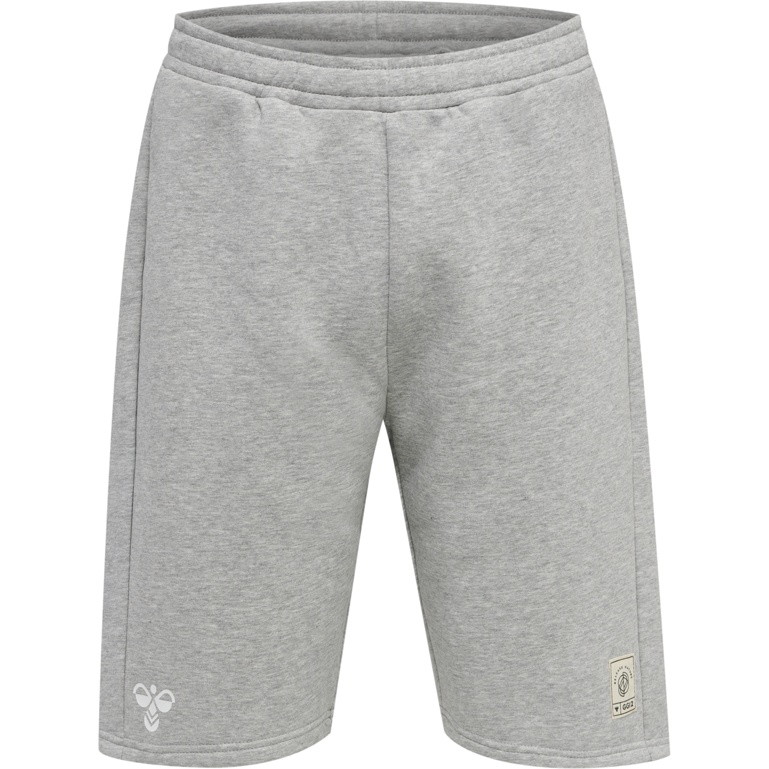 hmlGG12 SWEAT SHORTS, GREY MELANGE, packshot