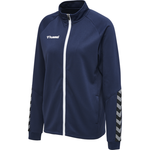 hmlAUTHENTIC WOMEN POLY ZIP JACKET, MARINE hmlAUTHENTIC WOMEN POLY ZIP JACKET, MARINE, packshot