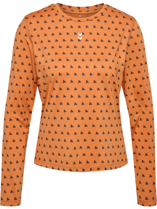 hmlFAST W T-SHIRT L/S, DUSTY ORANGE hmlFAST W T-SHIRT L/S, DUSTY ORANGE, packshot