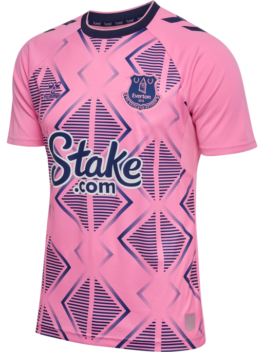 EFC 22/23 AWAY JERSEY S/S, PINK, packshot