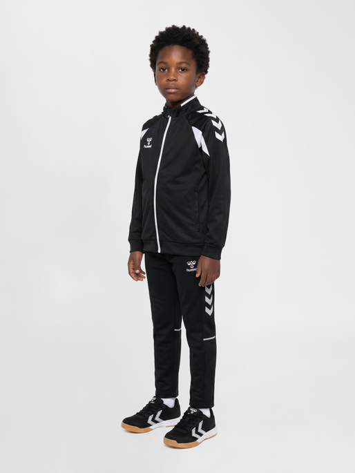 hmlCORE 2.0 TRACK ZIP JACKET KIDS, BLACK/WHITE, model