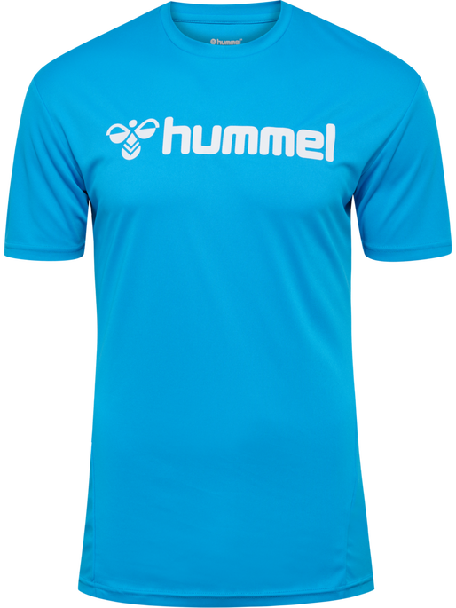 hmlLOGO JERSEY S/S, DIVA BLUE, packshot
