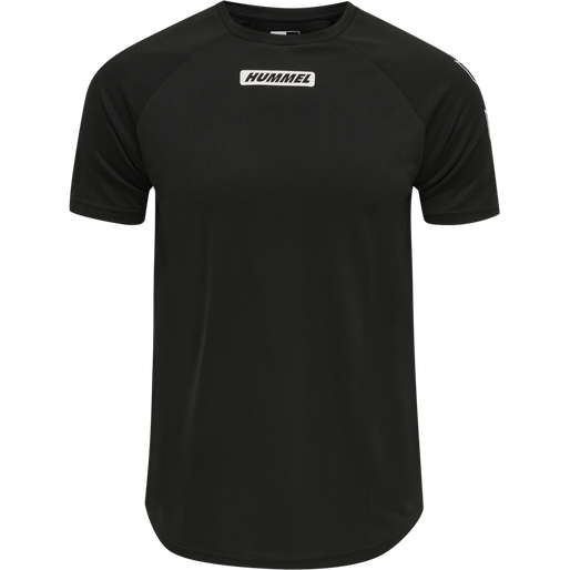 hmlTE TIHALT T-SHIRT, BLACK, packshot