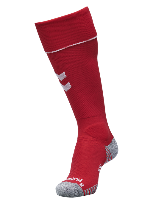 PRO FOOTBALL SOCK, TRUE RED/WHITE, packshot