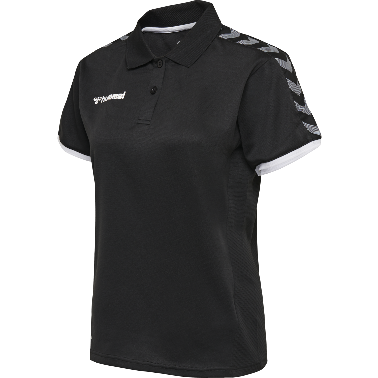 hmlAUTHENTIC WOMAN FUNCTIONAL POLO, BLACK/WHITE, packshot
