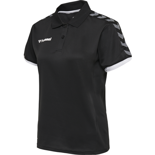 hmlAUTHENTIC WOMAN FUNCTIONAL POLO, BLACK/WHITE, packshot