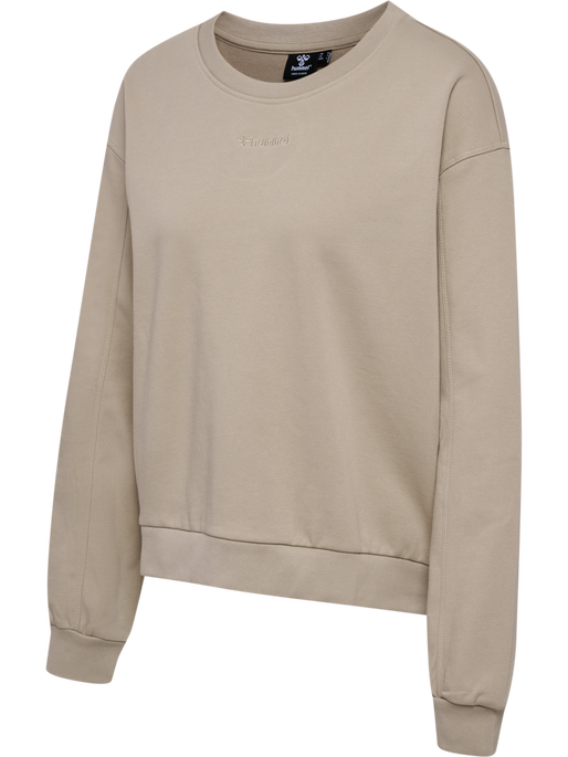 hmlMT DHYANI SWEATSHIRT, SIMPLY TAUPE, packshot