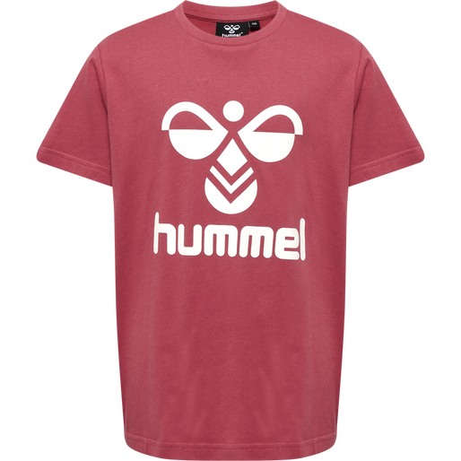 hmlTRES T-SHIRT S/S, EARTH RED, packshot