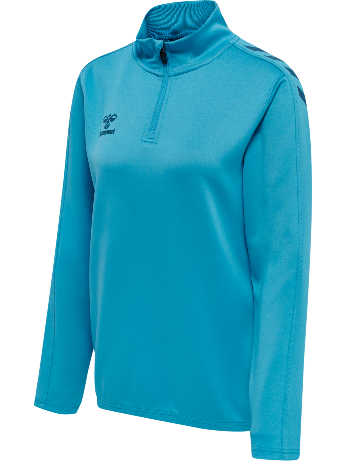 hmlCORE XK HALF ZIP SWEAT WOMAN, BLUE DANUBE, packshot