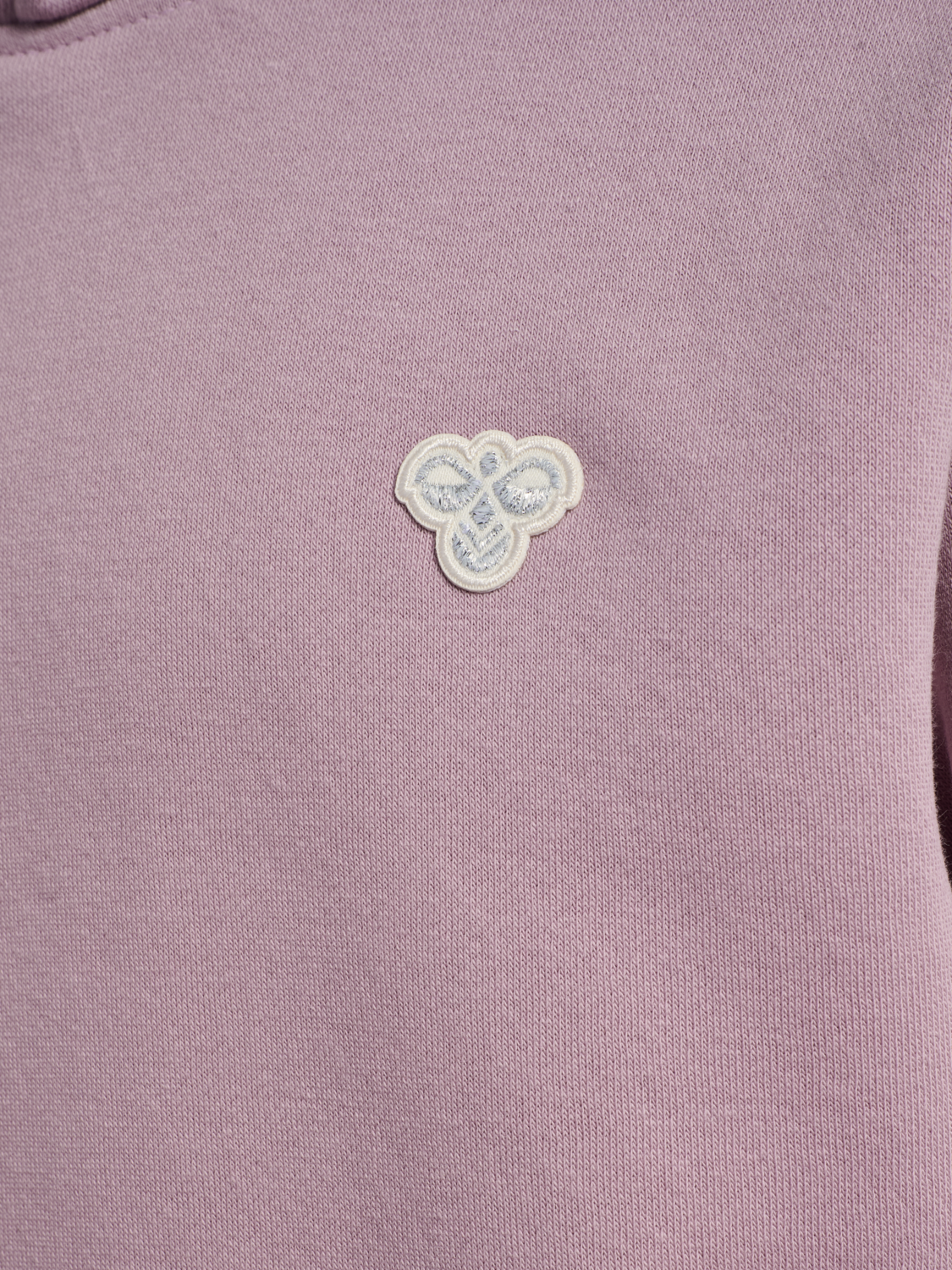 hmlJR LOOSE HOODIE BEE, SEA FOG, packshot