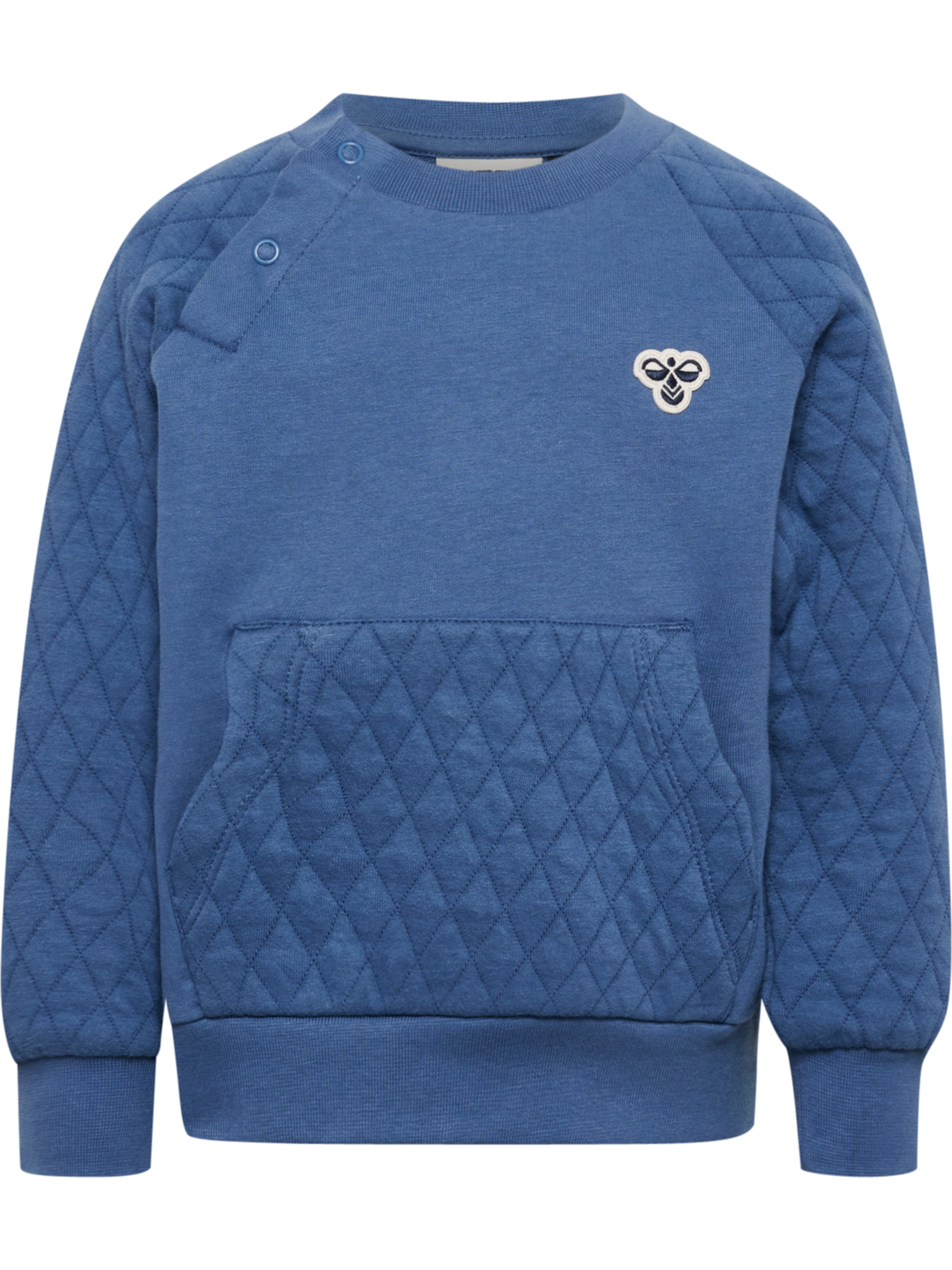 hmlMINI LOOSE QUILT POC SWEATSHIRT, DUTCH BLUE, packshot