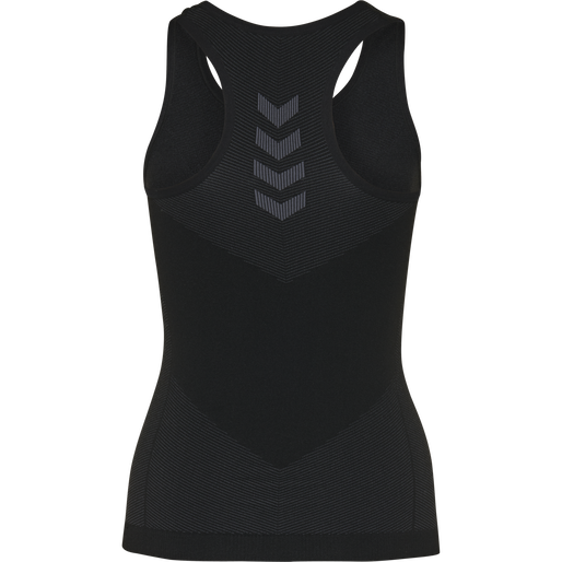 HUMMEL FIRST SEAMLESS TANK TOP WOMAN, BLACK HUMMEL FIRST SEAMLESS TANK TOP WOMAN, BLACK, packshot