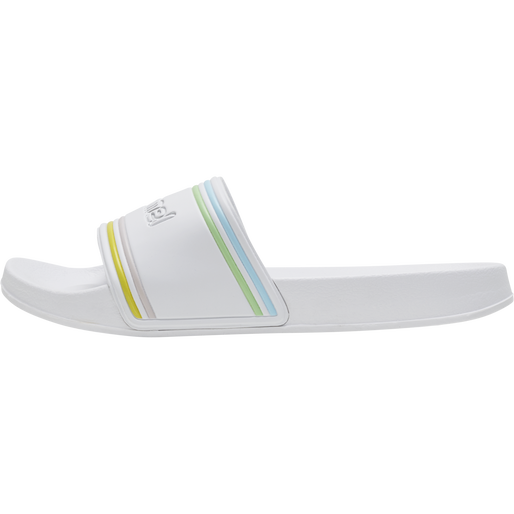 POOL SLIDE RETRO, WHITE/MULTICOLOR POOL SLIDE RETRO, WHITE/MULTICOLOR, packshot