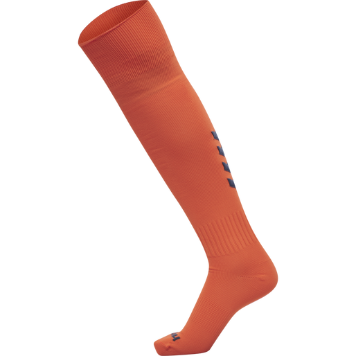 hmlPROMO FOOTBALL SOCK, NASTURTIUM/OMBRE BLUE, packshot