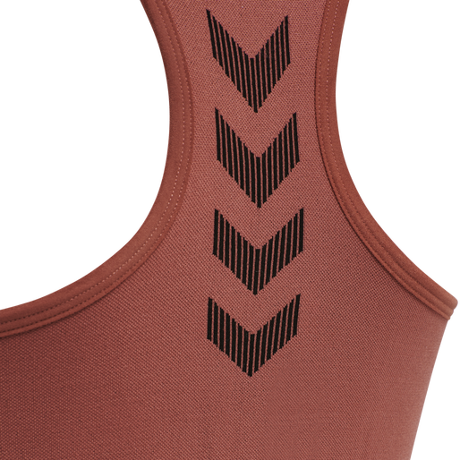 HUMMEL FIRST SEAMLESS BRA WOMAN, MARSALA, packshot