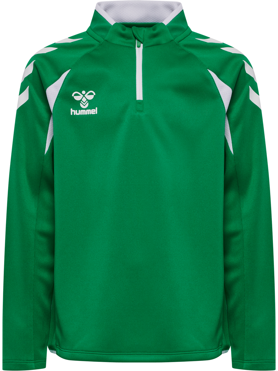 hmlCORE 2.0 HALF ZIP KIDS, JELLY BEAN/WHITE, packshot