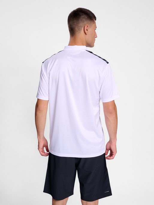 hmlAUTHENTIC FUNCTIONAL POLO, WHITE, model