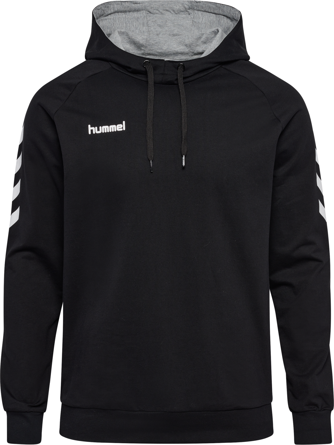 HMLGO COTTON HOODIE, BLACK, packshot