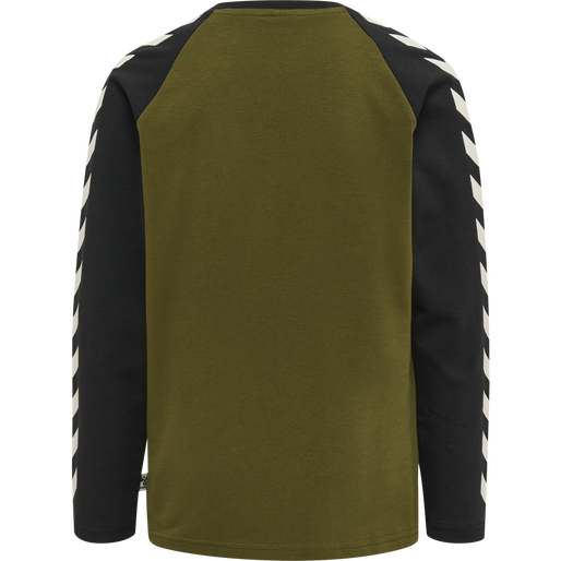 hmlBOYS T-SHIRT L/S, DARK OLIVE hmlBOYS T-SHIRT L/S, DARK OLIVE, packshot